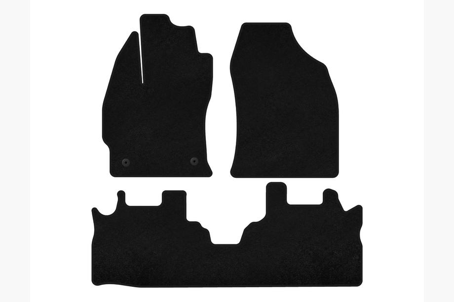 Toyota Prius Tappetini tessili Deluxe (2 file, Nero) Image