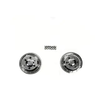 Copricerchi anteriori in acciaio inox OEM (2 pz) Iveco Daily 2014- foto 1
