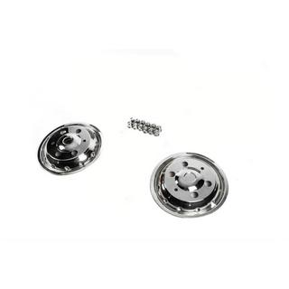 Copricerchi anteriori in acciaio inox OEM (2 pz) Iveco Daily 2014- foto 2