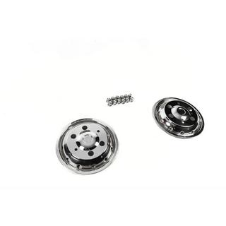 Copricerchi anteriori in acciaio inox OEM (2 pz) Iveco Daily 2014- foto 3