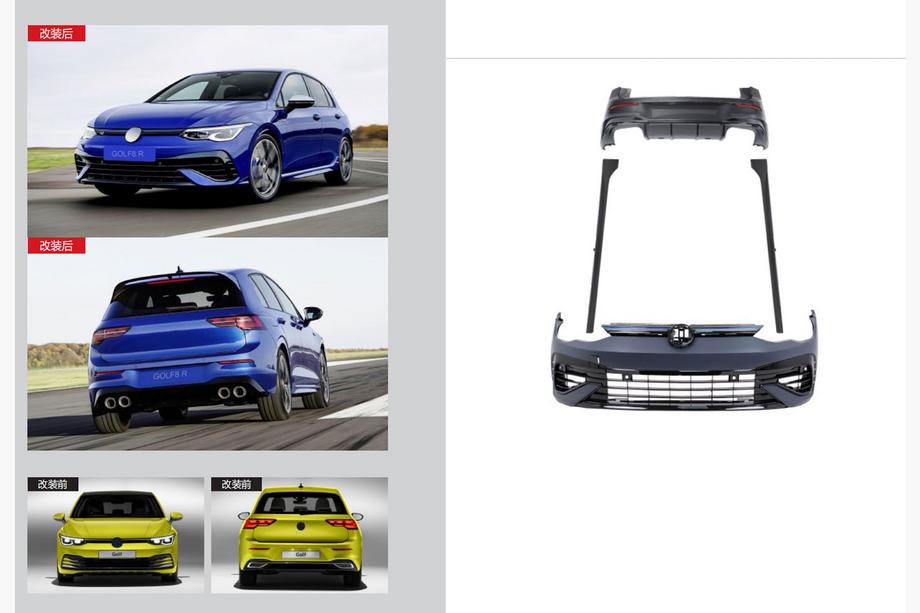 Volkswagen Golf 8 2019- Kit carrozzeria completo R Image