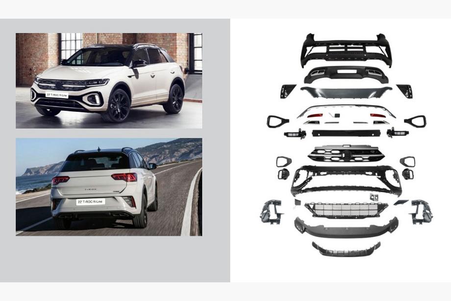 Volkswagen T-Roc 2017-2025 Kit carrozzeria completo R-Line (Per 2022+) Foto 1
