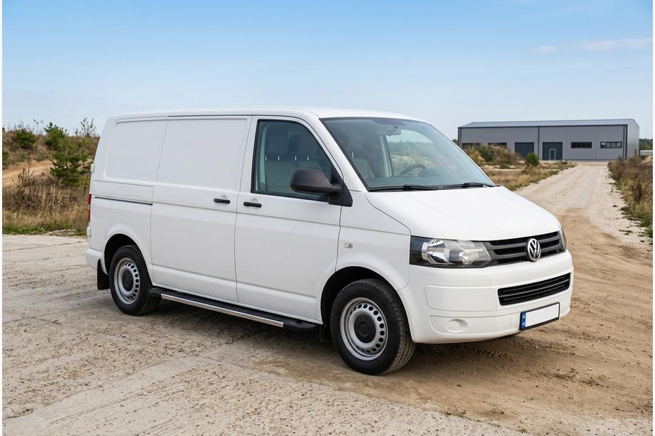 Volkswagen T5 2010-2015 Pedane Laterali RedLine V1 (2 pz, Alluminio) Passo Lungo Foto 1