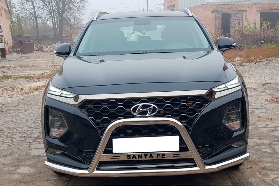 Hyundai Santa Fe 4 2018-2023 Paraurti Anteriore WT006 Acciaio Inox Foto 1