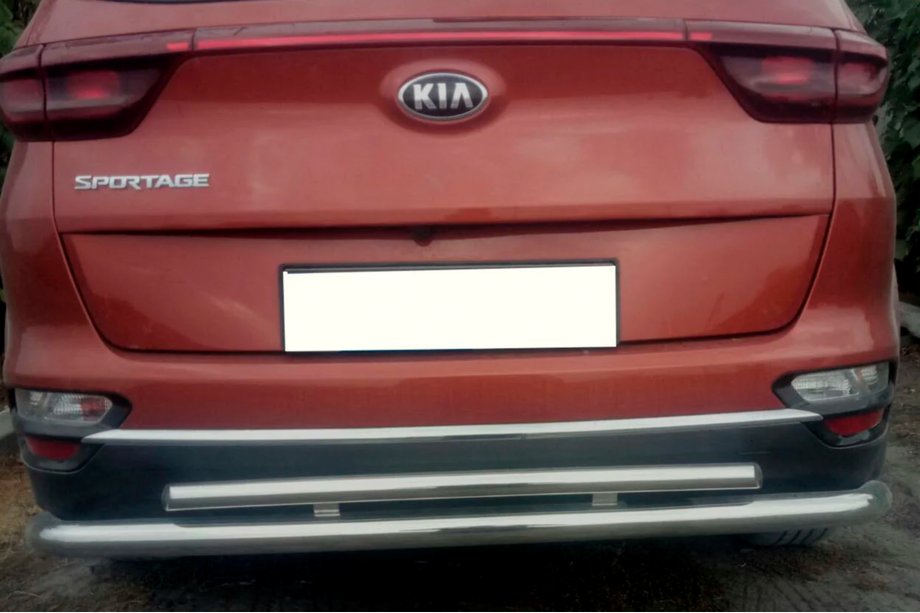 Kia Sportage 2015-2021 Protezione Posteriore AK002-2 (Acciaio Inox) Foto 2