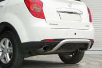 SsangYong Action 2005-2018 Protezione Posteriore AK006 (Acciaio Inox) foto 2