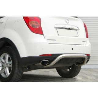 Protezione Posteriore AK006 (Acciaio Inox) SsangYong Action 2005-2018 foto 2
