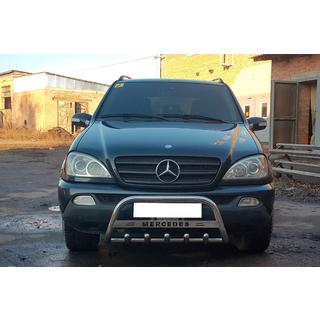 Protezione Anteriore WT004 (Acciaio Inox) Mercedes ML W163 1997-2005 foto 2