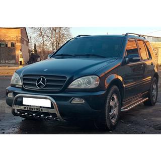 Protezione Anteriore WT004 (Acciaio Inox) Mercedes ML W163 1997-2005 foto 3