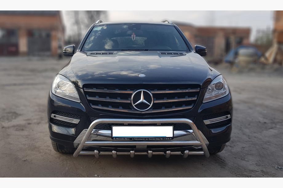 Mercedes GLE/ML class W166 2011-2018 Parabullbar WT003 (Acciaio Inox) Image