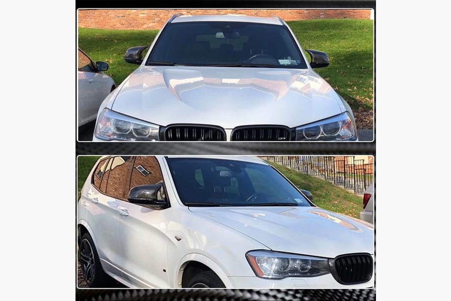 BMW X3 F25 2011-2018 Cover Specchietti M-Look (2014-2018, Carbonio) Foto 3