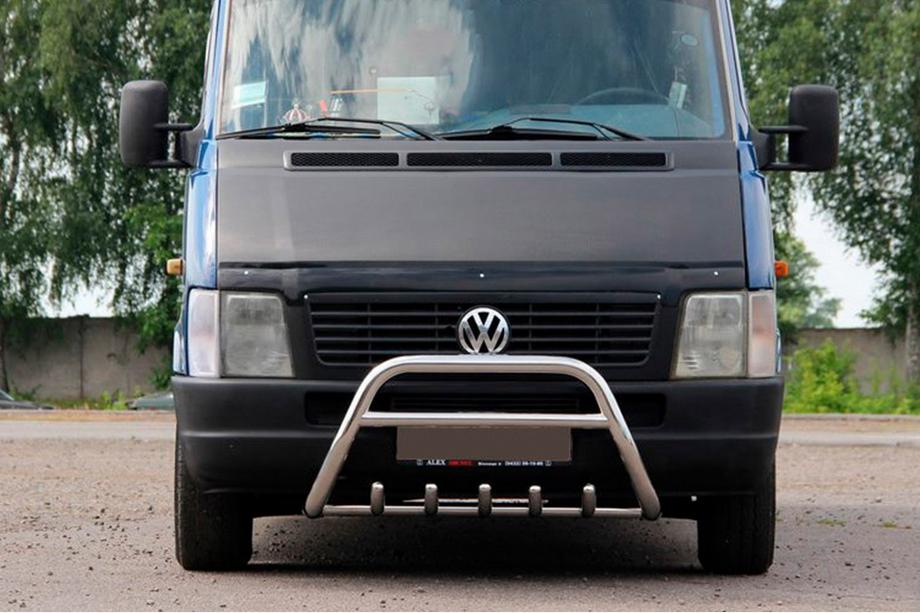 Volkswagen LT 1995-2006 Paraurti Anteriore WT003 (Acciaio Inox) 60mm, senza scritta Image