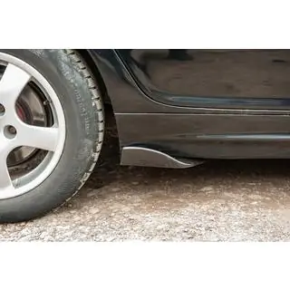 Prolunghe universali minigonne laterali Flap Tipo-F (2 pz, nero lucido, plastica ABS) foto 2