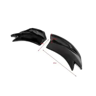 Prolunghe universali minigonne laterali Flap Tipo-F (2 pz, nero lucido, plastica ABS) foto 4