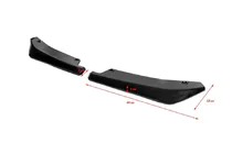 Estensioni universali minigonne laterali Flap Tipo-A (2 pz, nero lucido, plastica ABS) foto 3