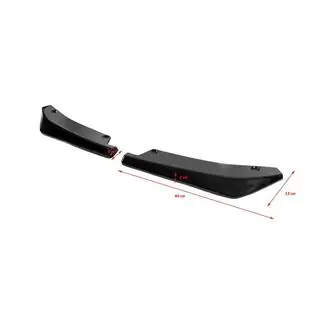 Estensioni universali minigonne laterali Flap Tipo-A (2 pz, nero lucido, plastica ABS) foto 3