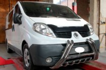 Renault Trafic 2001–2015 Protezione Anteriore F1-01 (Acciaio Inox) foto 3
