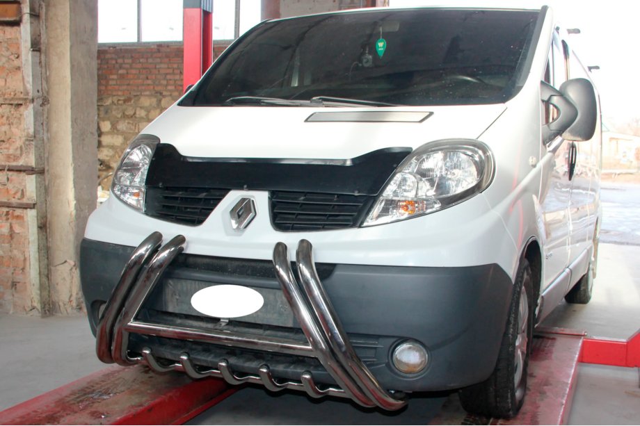 Nissan Primastar 2002-2014 Protezione Anteriore F1-01 (Acciaio Inox) Foto 2