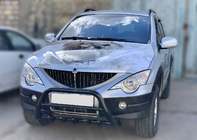 SsangYong Kyron 2005-2014 Parabulloni Black WT003 (Acciaio Inox) foto 2