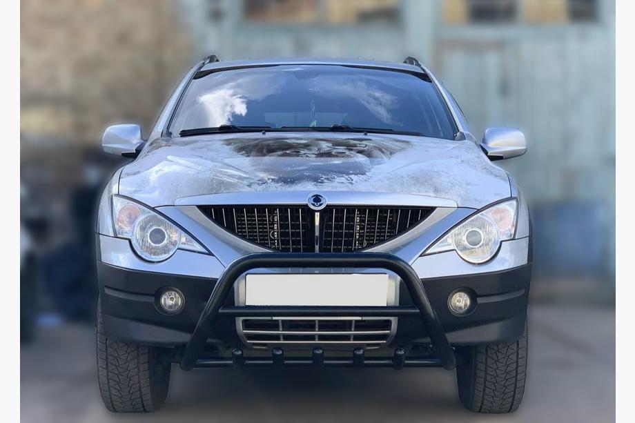 SsangYong Kyron 2005-2014 Parabulloni Black WT003 (Acciaio Inox) Image
