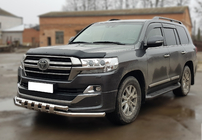 Toyota Land Cruiser 200 2007-2021 Protezione anteriore ST015 (2015+, acciaio inox) foto 3