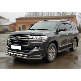 Protezione anteriore ST015 (2015+, acciaio inox) Toyota Land Cruiser 200 2007-2021 foto 3