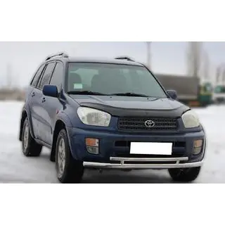 Protezione anteriore ST014-1 (acciaio inox) Toyota Rav 4 2001-2005 foto 2