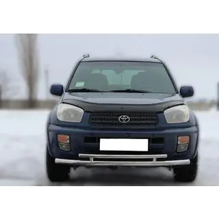 Protezione anteriore ST014-1 (acciaio inox) Toyota Rav 4 2001-2005 foto 1