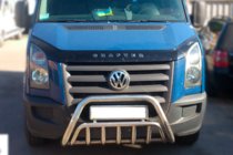 Volkswagen Crafter 2006-2016 Protezione Anteriore WT002 (Acciaio Inox) foto 2