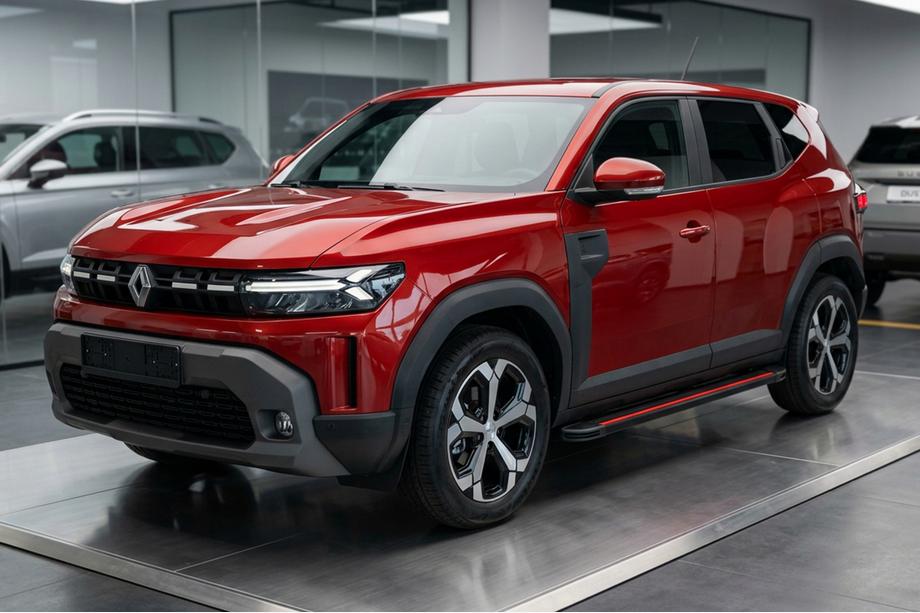 Renault Duster 2024- Pedane Laterali Maya Red (2 pz, Alluminio) Foto 1