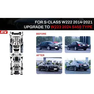Kit restyling per W223 AMG Line (con maniglie delle porte e inserti)