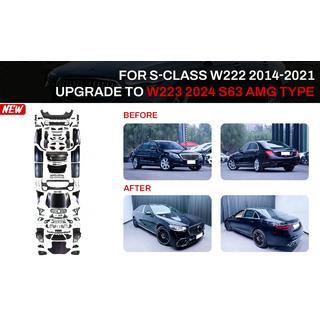 Kit restyling per W223 S63 AMG (con maniglie delle porte e inserti)