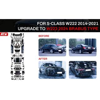 Kit restyling per W223 BRB (con maniglie delle porte e inserti)