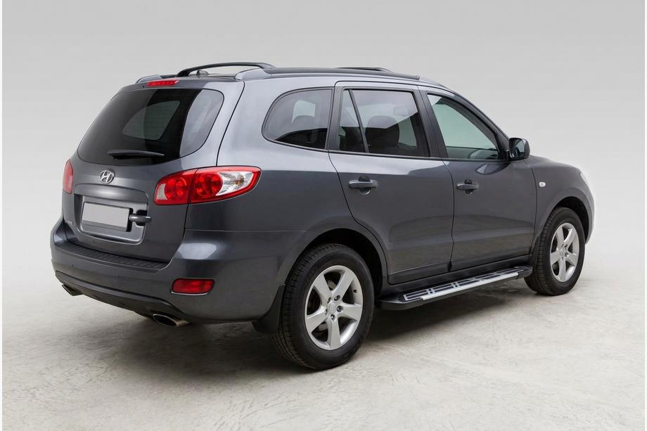 Hyundai Santa Fe 2 2006-2012 Pedane Laterali Sunrise (2 pz, Alluminio) Image