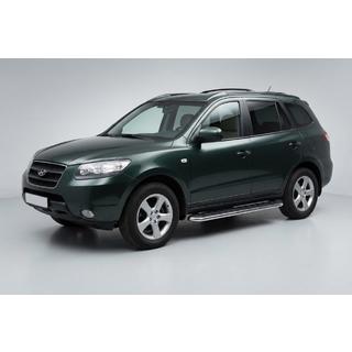 Pedane Laterali Maydos V1 (2 pz, Alluminio e Acciaio Inox) Hyundai Santa Fe 2 2006-2012 foto 1