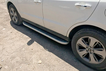 Hyundai Santa Fe 2 2006-2012 Pedane Laterali Tayga Grey (2 pz, Alluminio) foto 6