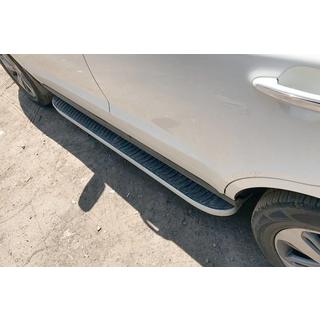Pedane Laterali Tayga Grey (2 pz, Alluminio) Hyundai Santa Fe 2 2006-2012 foto 4