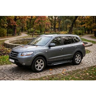 Pedane Laterali RedLine Black (2 pz, Alluminio) Hyundai Santa Fe 2 2006-2012 foto 1