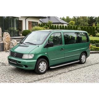 Pedane Laterali Maydos V1 (2 pz, Alluminio e Acciaio Inox) Mercedes Vito W638 1996-2003 foto 1