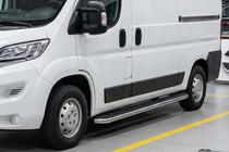 Fiat Ducato 2006-2025 Pedane Laterali Maydos V1 (2 pz, Alluminio e Acciaio Inox) foto 1