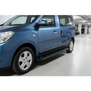 Pedane Laterali Allmond Black (2 pz, Alluminio) Dacia Dokker 2013-2022 foto 1