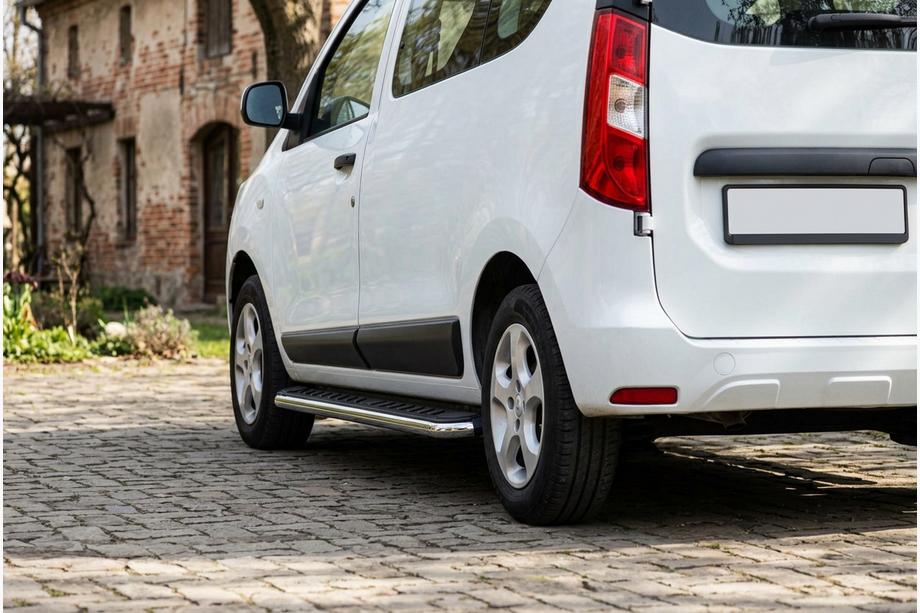 Renault Dokker 2013-2022 Pedane Laterali Maydos V1 (2 pz, Alluminio e Acciaio Inox) Image