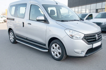 Renault Dokker 2013-2022 Pedane Laterali Tayga Grey (2 pz, Alluminio) foto 1