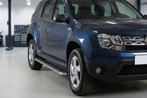 Renault Duster 2008–2017 Pedane Laterali Maydos V1 (2 pz, Alluminio e Acciaio Inox) foto 1