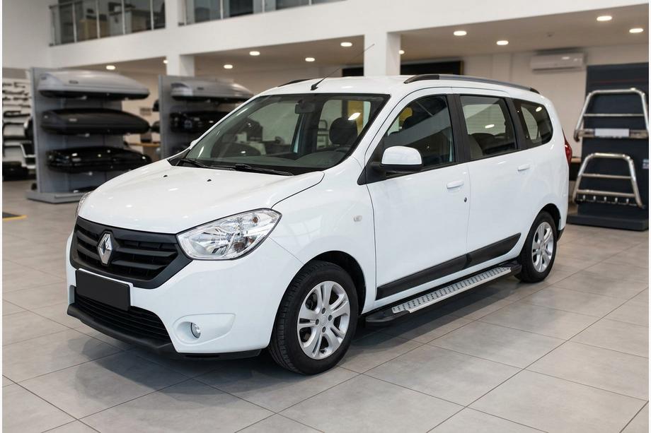 Dacia Lodgy 2012-2022 Pedane laterali tipo X5 (2 pz, alluminio) Image