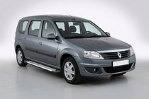Dacia Logan MCV 2004-2014 Pedane Laterali Line (2 pz, Alluminio) foto 3