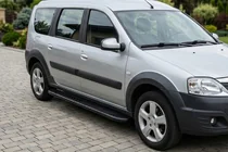 Dacia Logan MCV 2004-2014 Pedane Laterali Bosphorus Black (2 pz, Alluminio) foto 1