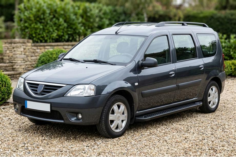 Renault Logan MCV 2005-2013 Pedane Laterali Allmond Black (2 pz, Alluminio) Image