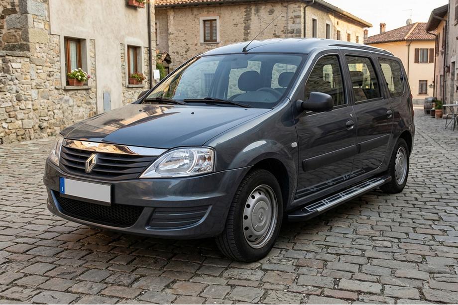 Renault Logan MCV 2005-2013 Pedane Laterali Sunrise (2 pz, Alluminio) Image