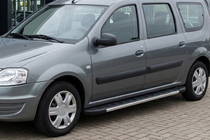 Renault Logan MCV 2005-2013 Pedane Laterali Duru (2 pz, Alluminio) foto 3